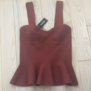 NWT Express Peplum Top Size XS